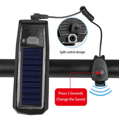 Helios Solar Powered Front Light + 120 db Bell